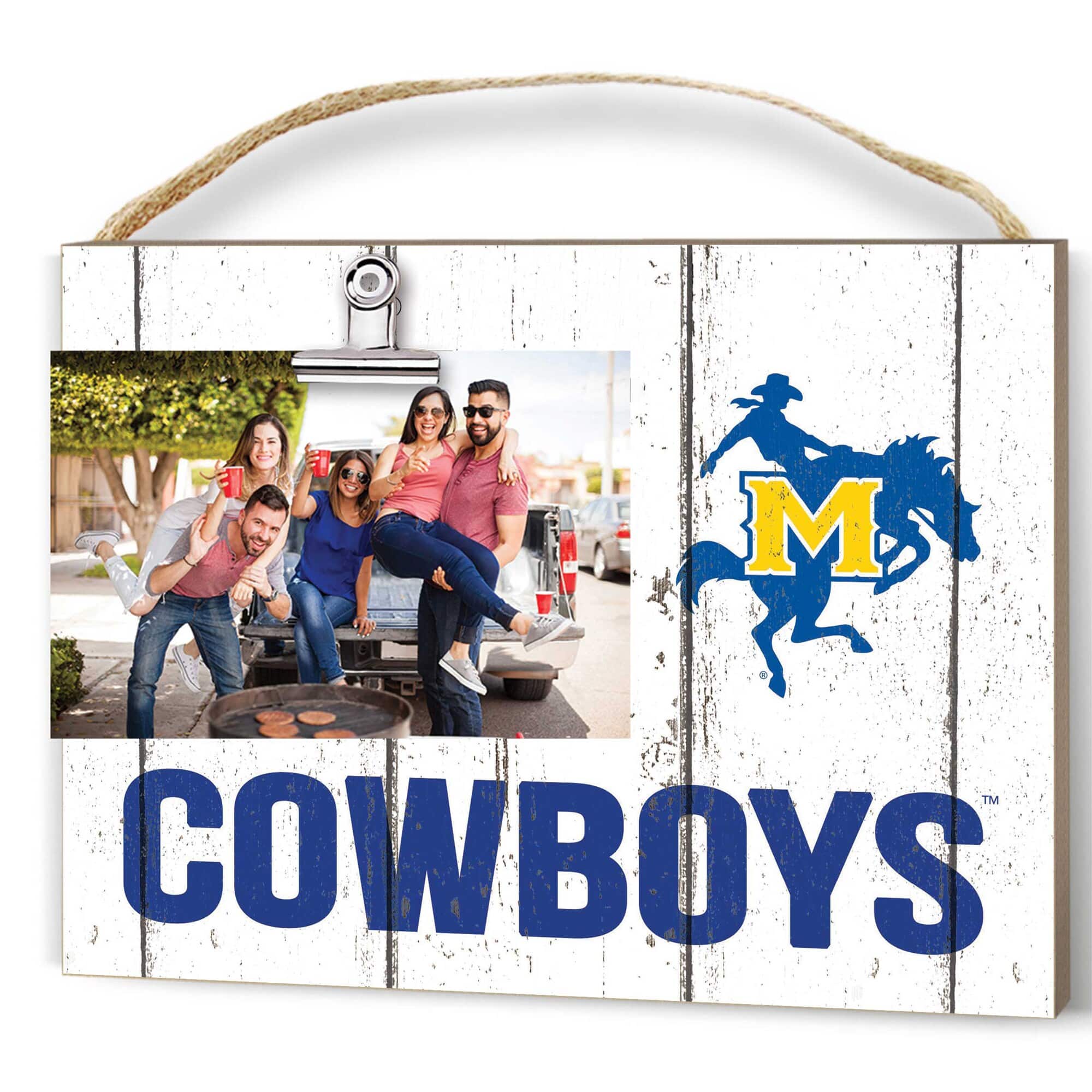 "Jardine - McNeese State Cowboys 8"" x 10"" Weathered Clip It Frame - White" price history on PriceWatchPro