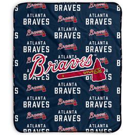 Pegasus - Atlanta Braves 50" x 60" Repeat Wordmark Fleece Blanket - Multicolor