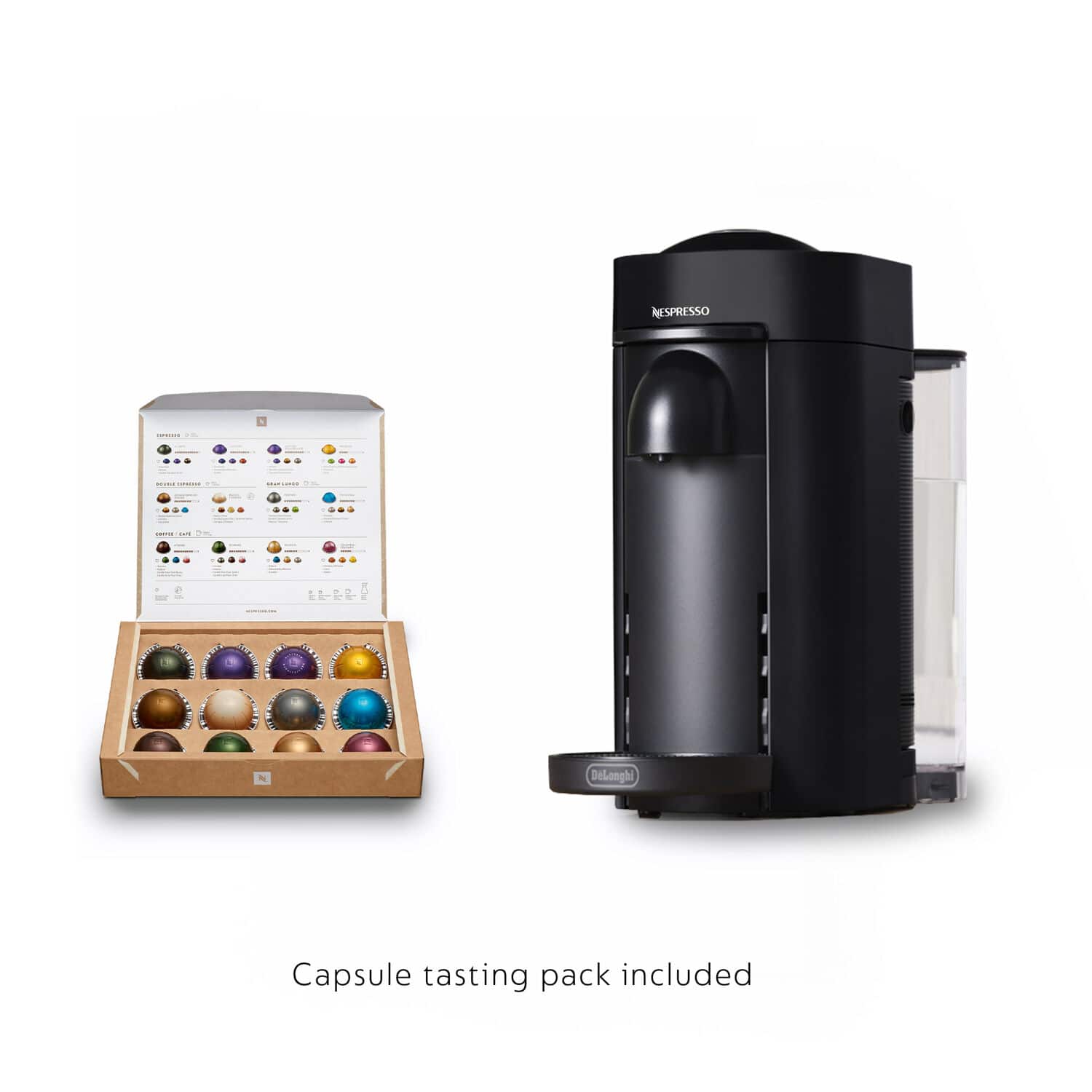 RESPRESSO | : | ... -m - - N Delonghi Capsule tasting pack included
Capsule tasting pack included
