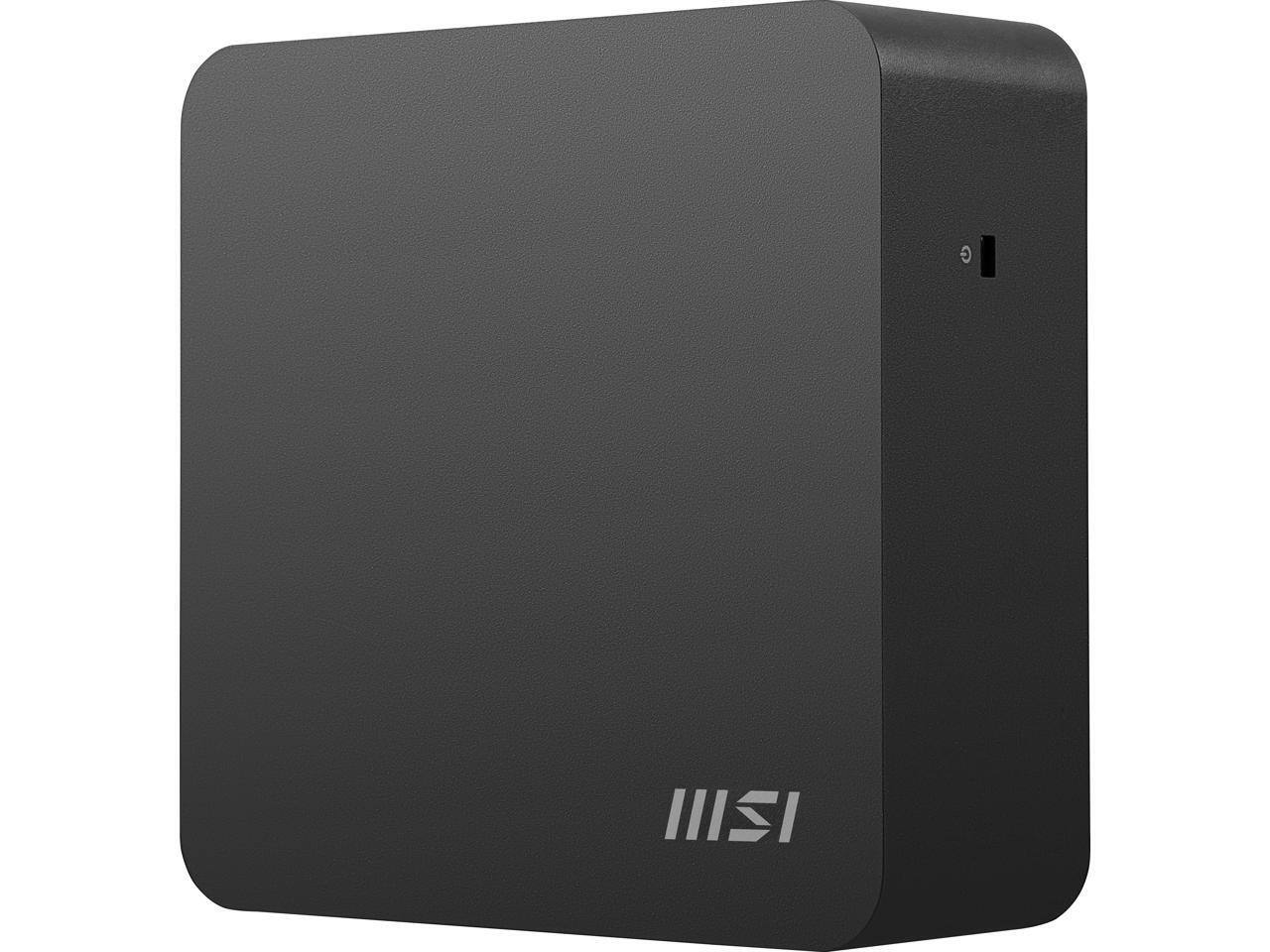 Alt View 5. MSI - MSI Cubi NUC AI+ 2MG-003BUS Mini PC, Intel Core Ultra 7-258V, 32GB, WiFi 6E, Copilot, Fingerprint, Black - Black.