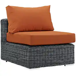 Summon Outdoor Patio Sunbrella® Armless by Modway - Canvas Tuscan