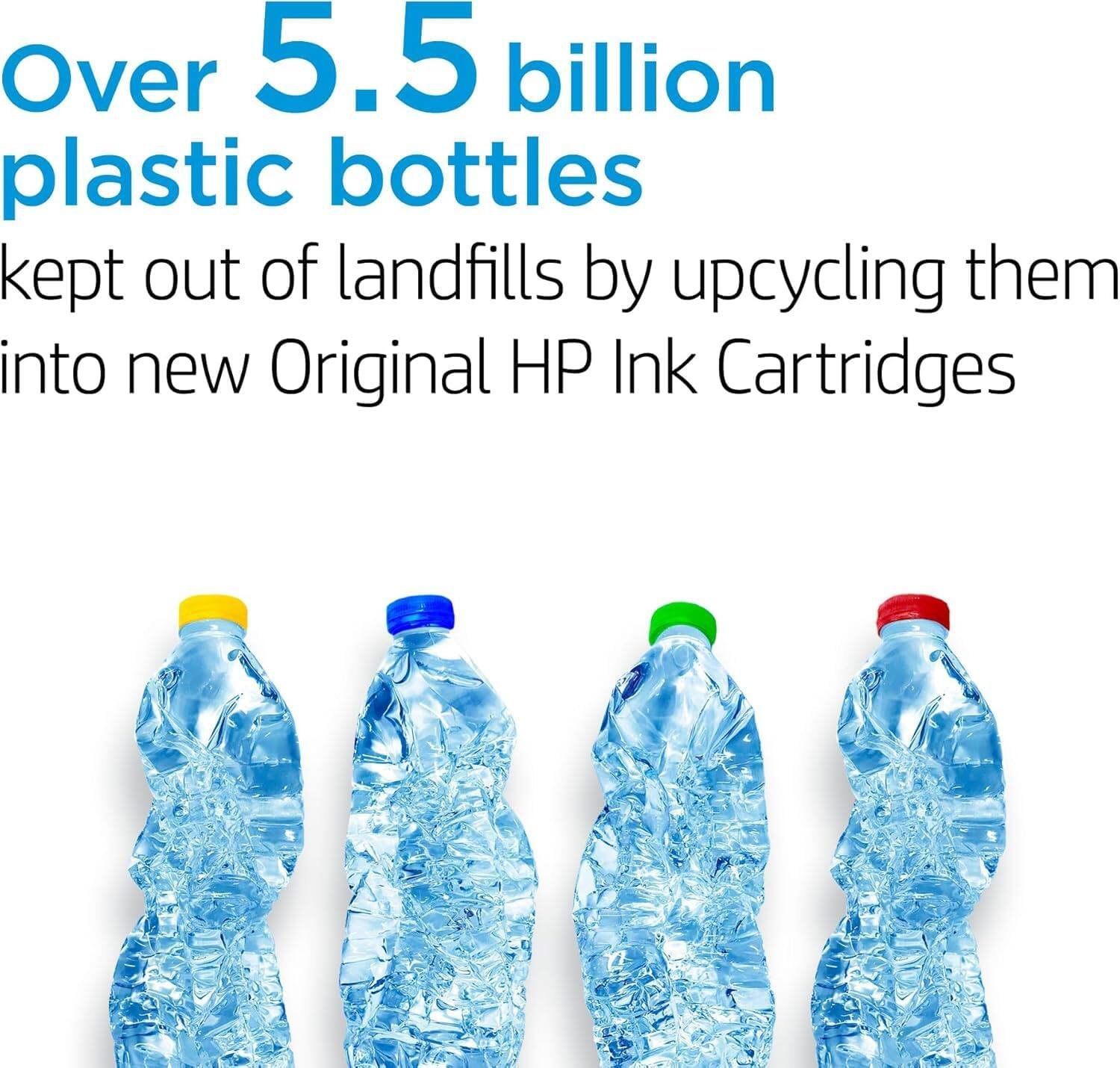 Over 5.5 billion plastic bottles kept out of landfills by upcycling them into new Original HP Ink Cartridges