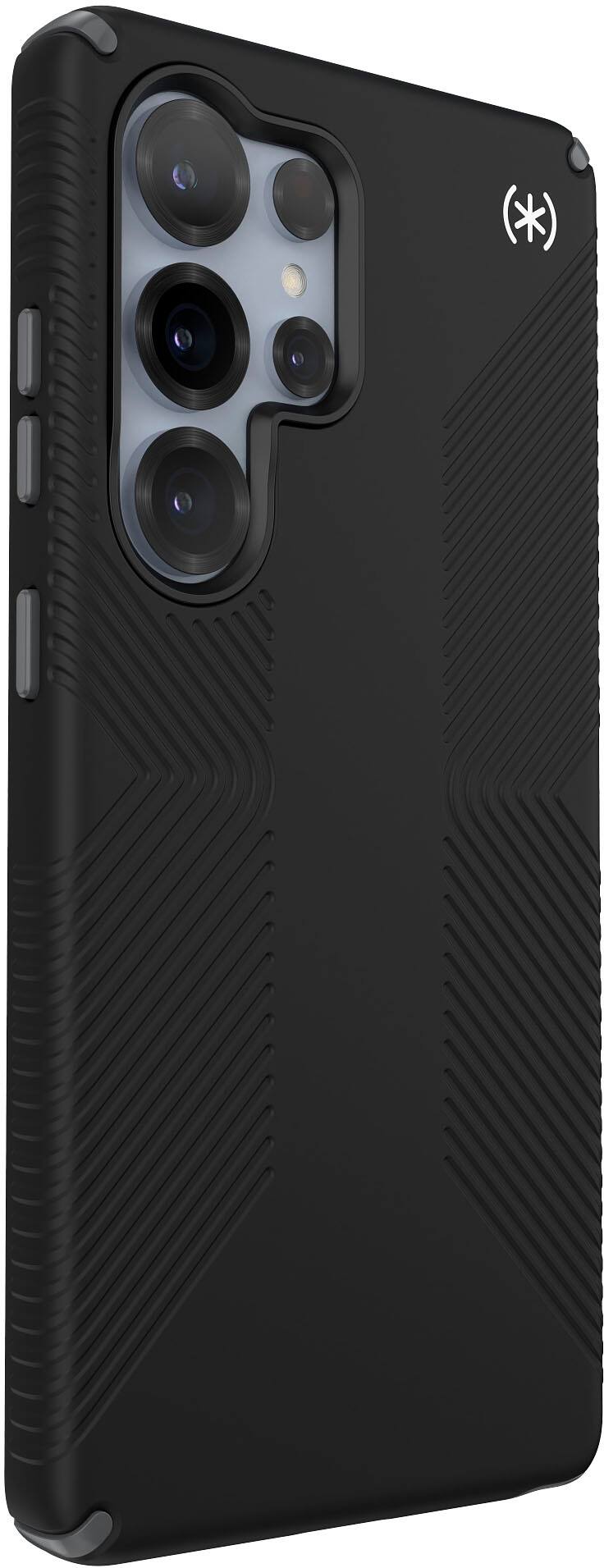 Left. Speck - Presidio2 Grip and Magnet Case for Samsung Galaxy S25 Ultra - Black.