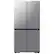 Front. Samsung - Bespoke 23 cu. ft. Counter Depth 4-Door French Door Refrigerator with AI Hybrid Cooling - Fingerprint Resistant Stainless Steel.
