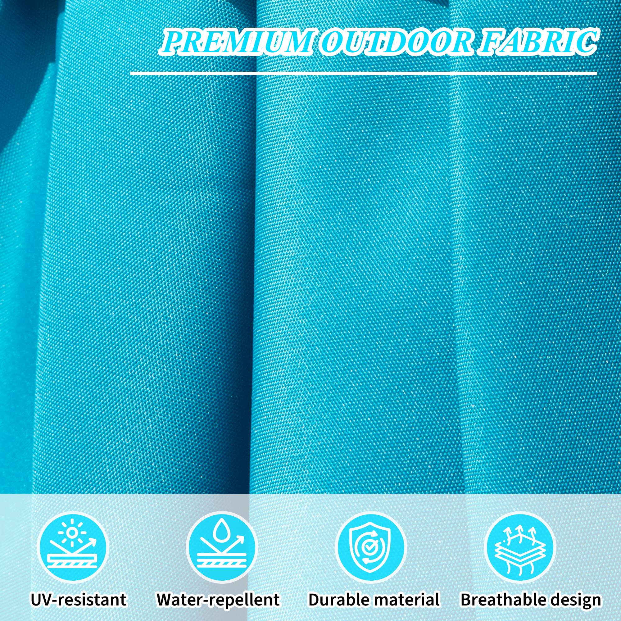 PREMIUM OUTDOOR FABRIC

- UV-resistant
- Water-repellent
- Durable material
- Breathable design