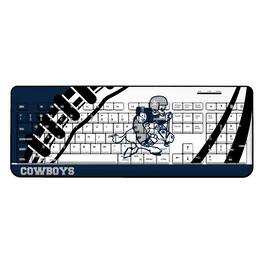 Keyscaper - Dallas Cowboys Passtime Design Wireless Keyboard - Multicolor