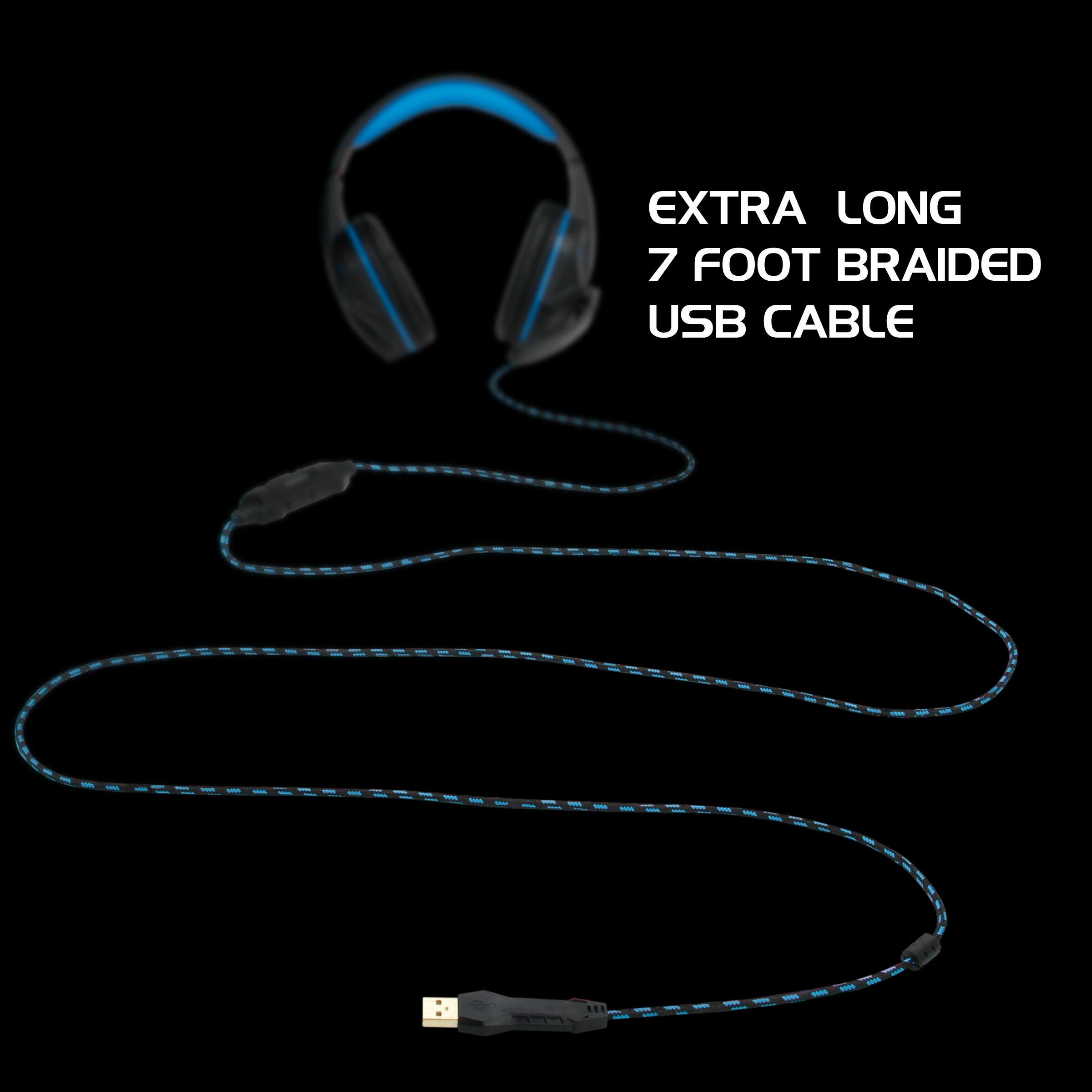 EXTRA LONG 7 FOOT BRAIDED USB CABLE