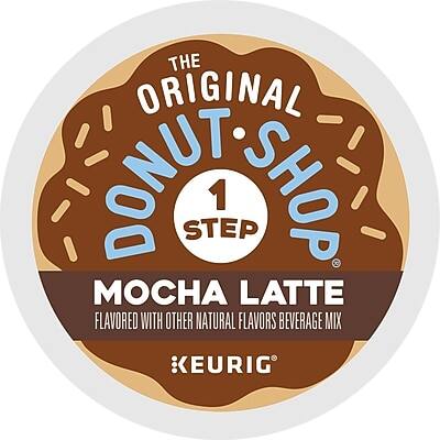 THE ORIGINAL DONUT SHOP  
1 STEP  
MOCHA LATTE  
FLAVORED WITH OTHER NATURAL FLAVORS BEVERAGE MIX  
KEURIG