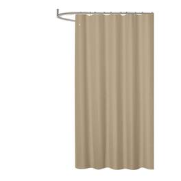 RT Designers Collection - RT Designer Collection Bliss Waffle Shower Curtain 70" x 72" - Taupe