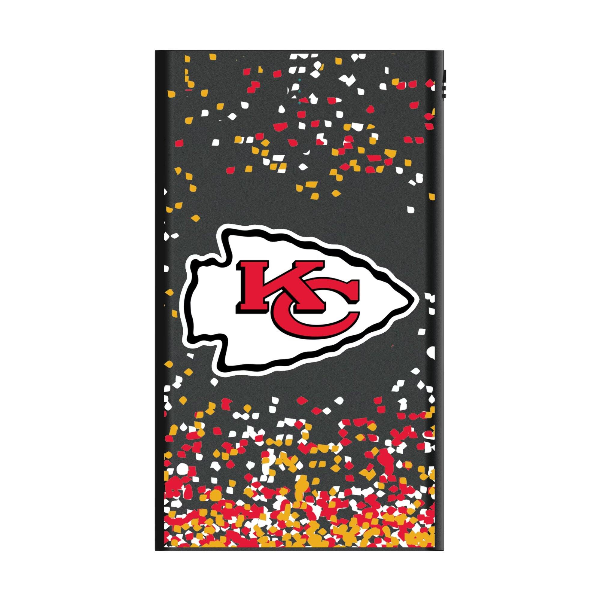 Alt View 1. Keyscaper - Kansas City Chiefs 5000mAh Flat Powerbank - Black.