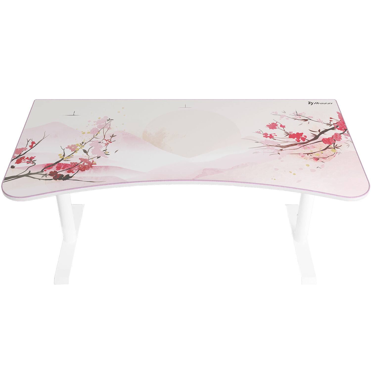 Angle. Arozzi - Arena Ultrawide Curved Gaming Desk - Sakura.