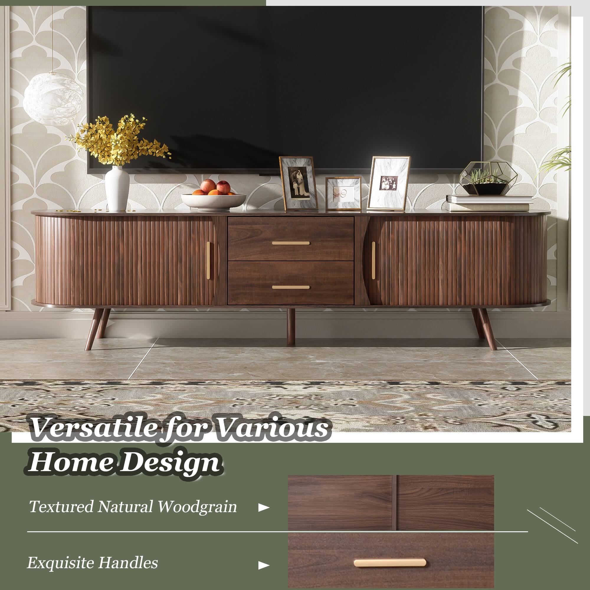 Versatile for Various Home Design

Textured Natural Woodgrain

Exquisite Handles