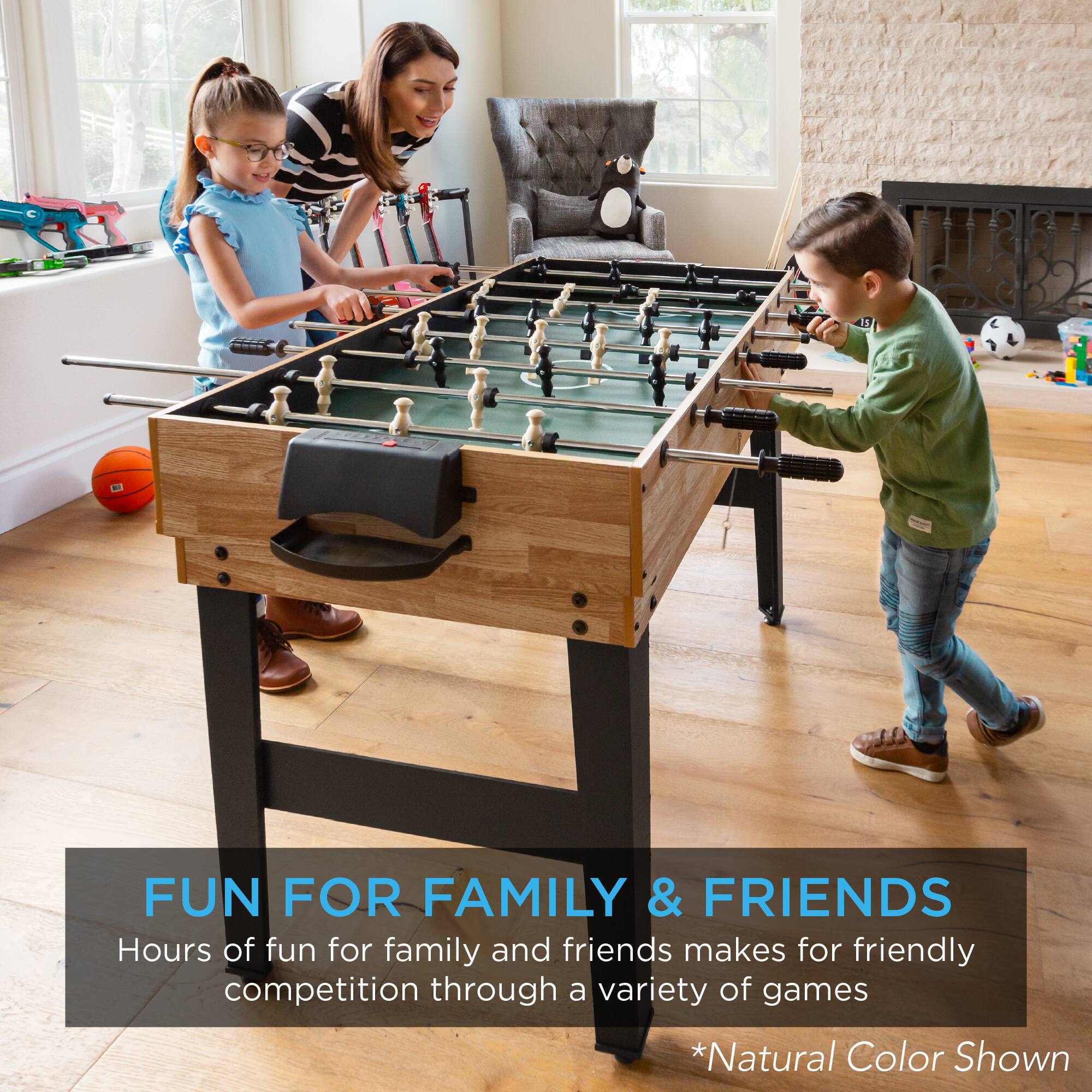 FUN FOR FAMILY & FRIENDS

Hours of fun for family and friends makes for friendly competition through a variety of games

*Natural Color Shown
