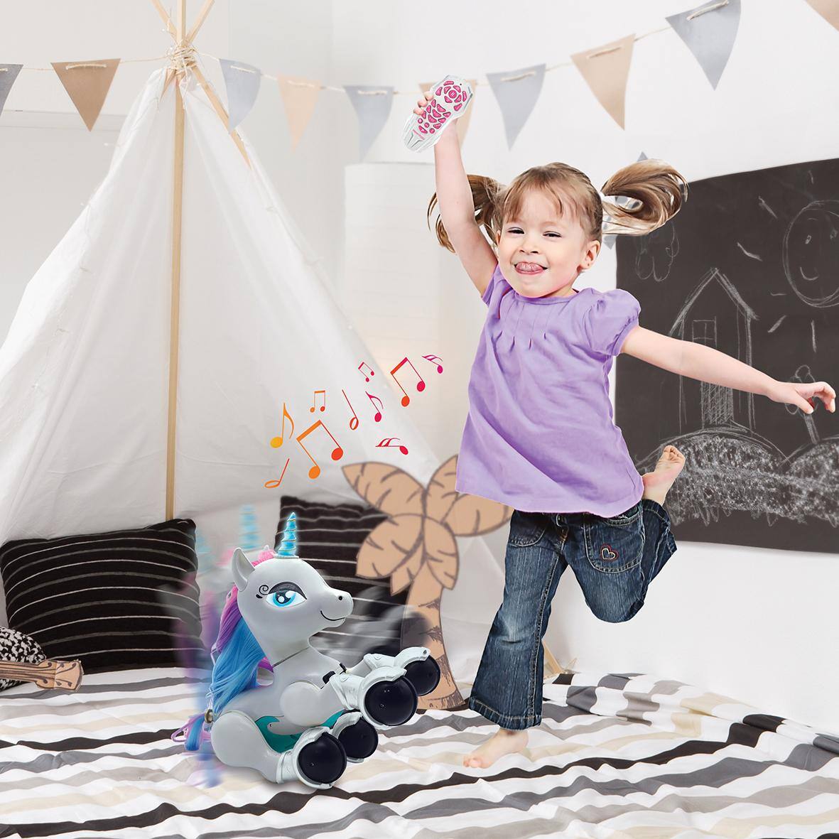 Alt View 4. Lexibook - Power Unicorn Smart Robotic Unicorn with Programming & Dance.