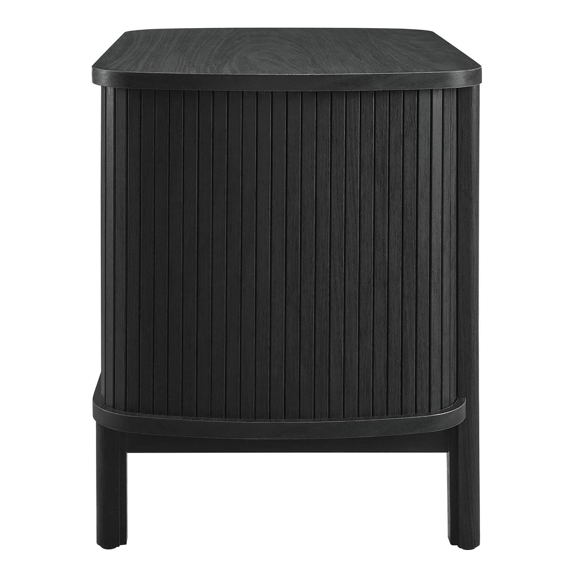 Alt View 4. Modway - Cadence 2-Drawer Nightstand by Modway - Black.