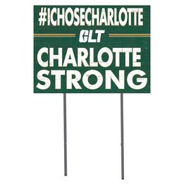 Jardine - Charlotte 49ers 18'' x 24'' I Chose Lawn Sign - Green