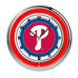 Holland Bar Stool Co. - 19" Double Neon Wall Clock - Multicolor