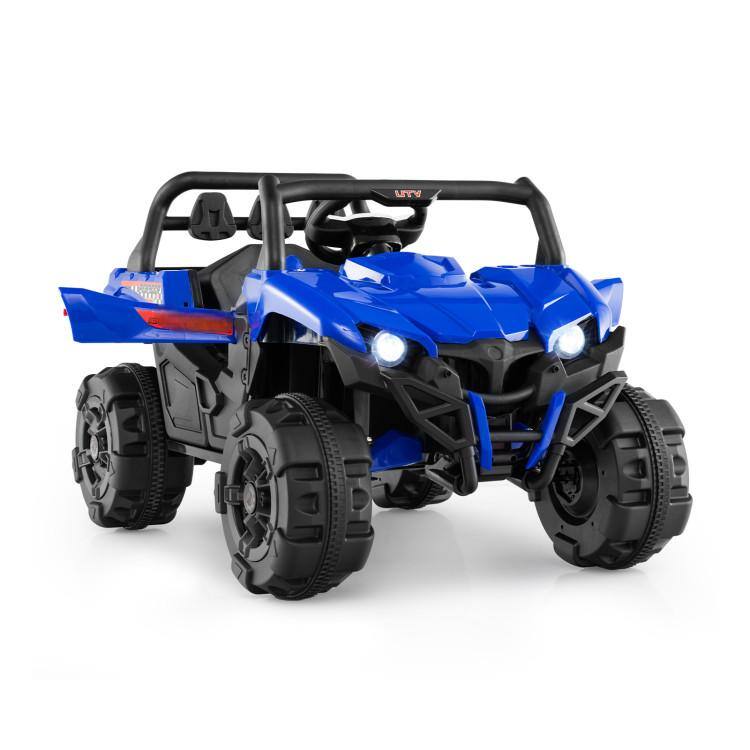 HONGGE - 12V Kids Ride On UTV Truck with Remote and Storage - Blue