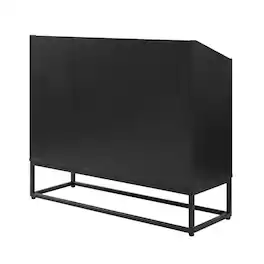 Crosley Furniture - Enzo Medium Vinyl Record Storage Stand - Black