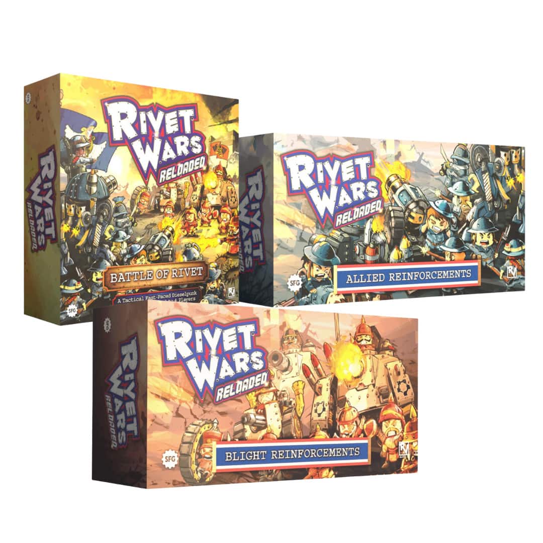 Steamforged - Streamforged Rivet Wars Core Game with Allied & Blight Expansions Bundle