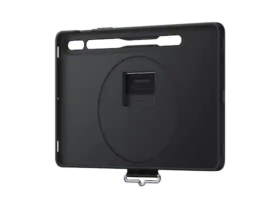 Front. Samsung - Samsung Galaxy Tab S8 Strap Cover I Color: Black - Black.