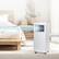 Alt View 18. TCL - 150 Sq. Ft. 5,000 BTU SACC (8,100 BTU ASHRAE) Smart Portable Air Conditioner - White.