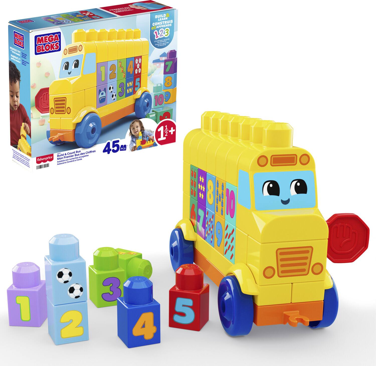 - MEGA BLOKS
- BUILD & COUNT Premier Bus
- 123
- LEARN CONSTRUIRE APPRENDE
- 1½+
- 45 pcs
- 1 2 3 4 5 6 7 8 9 10
- 1 2 3 4 5
- Count & Learn Bus Chiffres
- Aide à l'apprentissage des nombres et des couleurs
- Fisher-Price