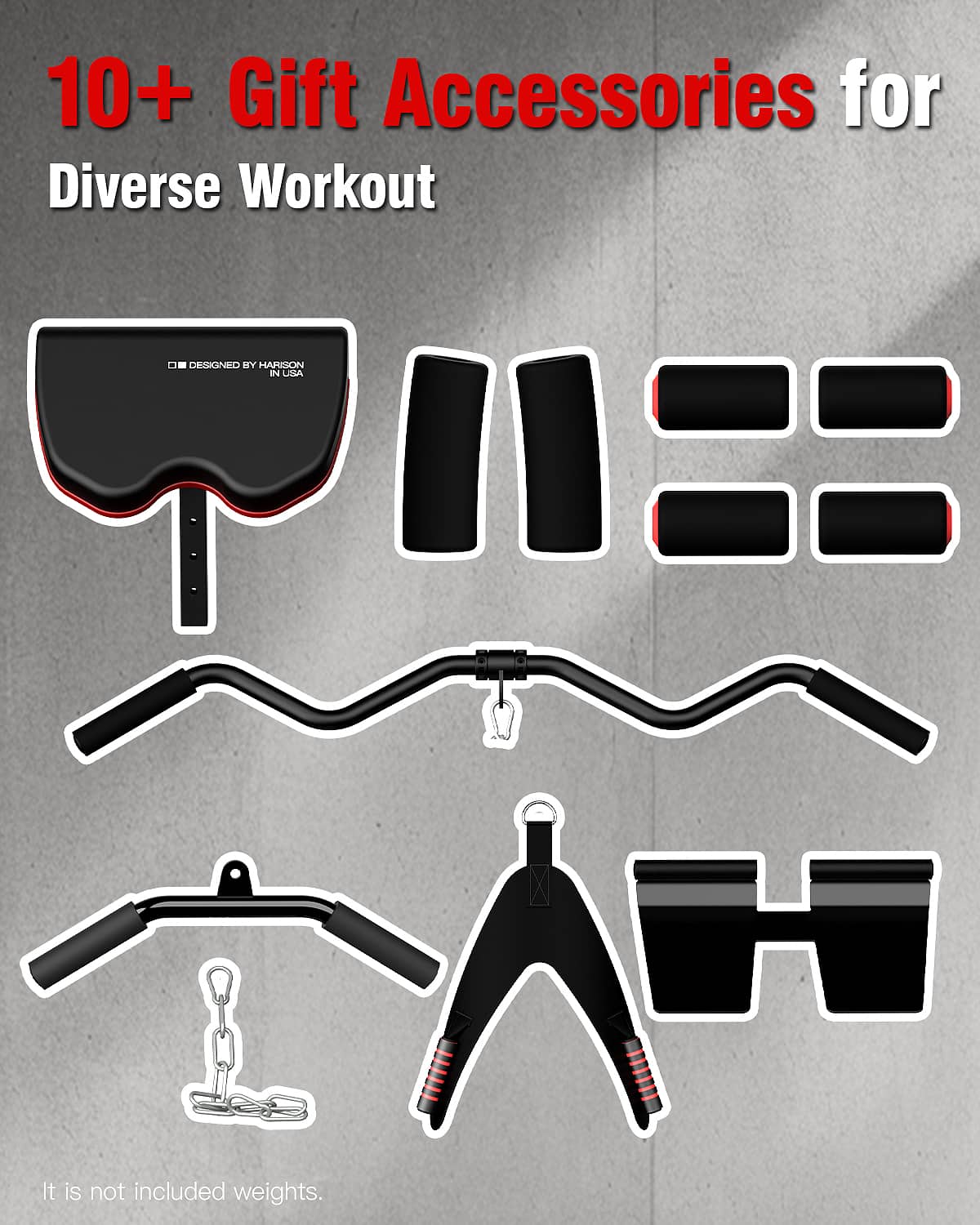 HARISON Home Gym System, 450 LB Capacity Full Body Trainer with