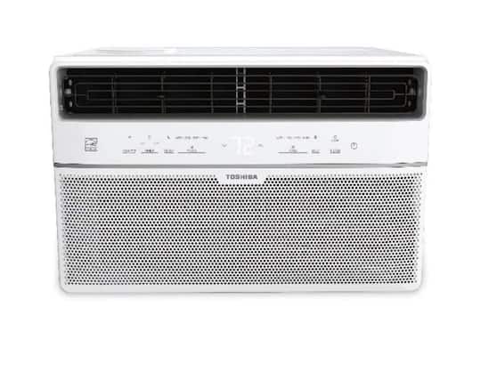Front. Toshiba - WK0813CWRUFR 8,000 BTU Window Air Conditioner - White.