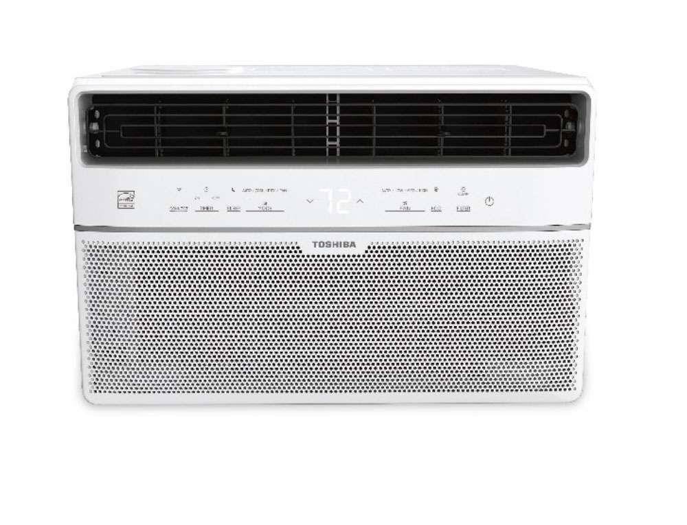 Front. Toshiba - WK0813CWRUFR 8,000 BTU Window Air Conditioner - White.