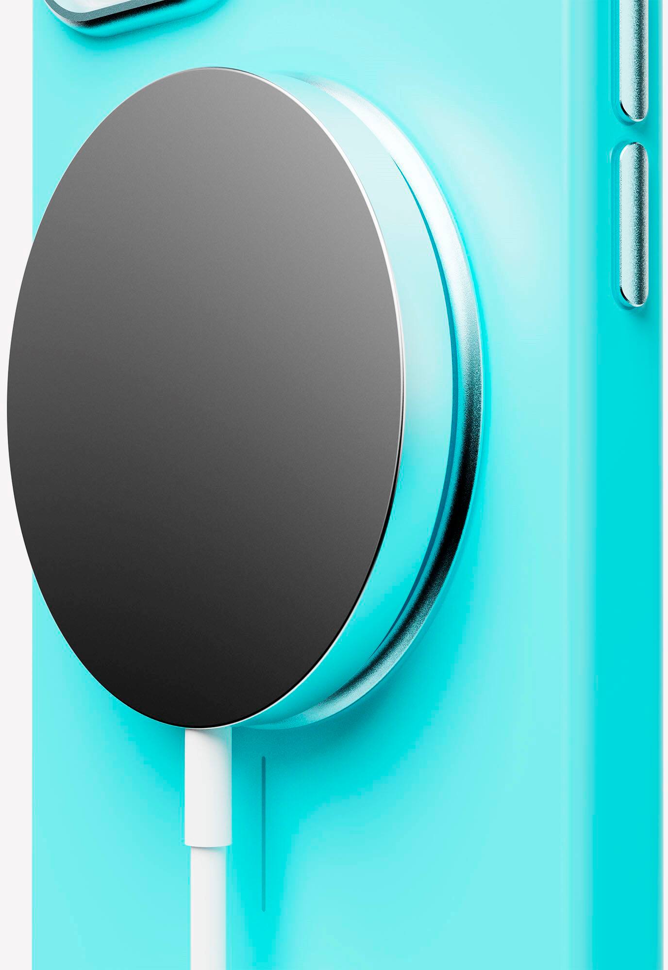 Alt View 2. OhSnap - Snap Magnetic UltraThin Universal Phone Grip and Stand with MagSafe Charge- Thru for Apple iPhones/Universal - Electric Teal.