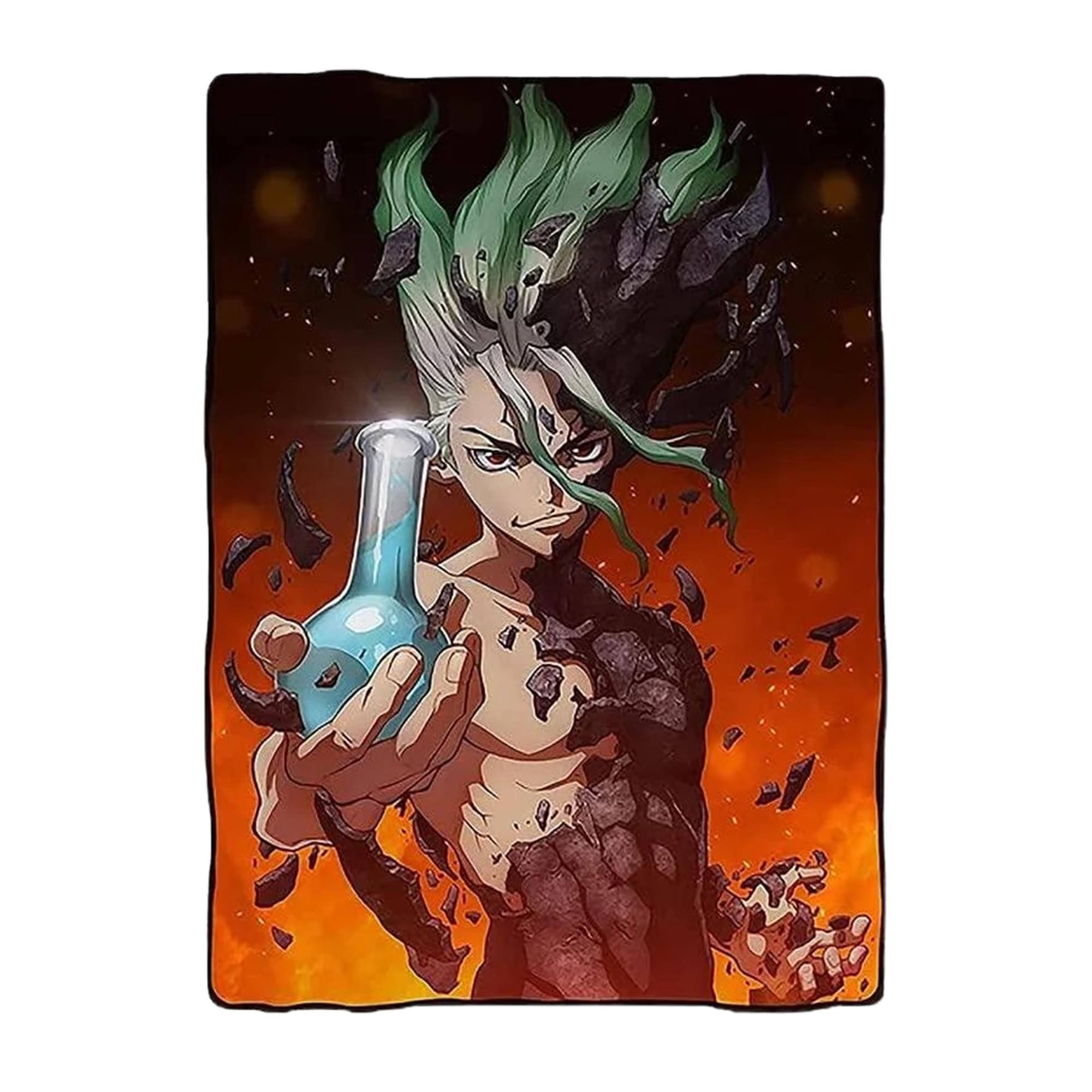 Just Funky - Dr. Stone Senku Ishigami 45 x 60 Inch Fleece Throw Blanket - Multi-Color price history on PriceWatchPro