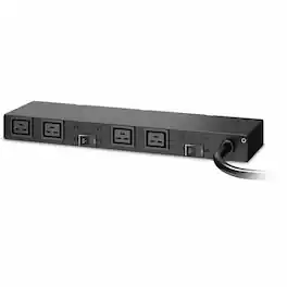 APC - NetShelter Basic Rack PDU, 0U/1U, 208V, 30A, 4 C19 outlet - Basic - NEMA L6-30P - 4 x IEC 60320 C19 - 200 V, 208 V - Black
