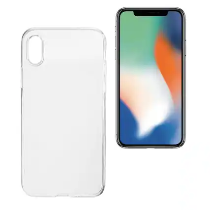 Front. Qixxronics - Phone Cover for iPhone XS Max Phone Case Clear Shockproof Cover Protective Cellphone Case - Clear.