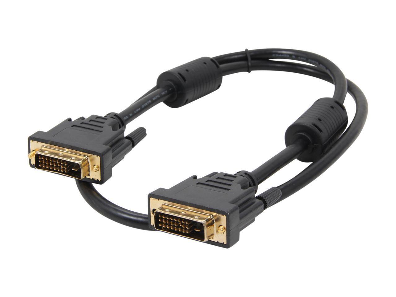 Alt View 1. Nippon Labs - Nippon Labs DVI3DD 3 ft. DVI D Dual Link (24 + 1) Male to Male Cable, Black.