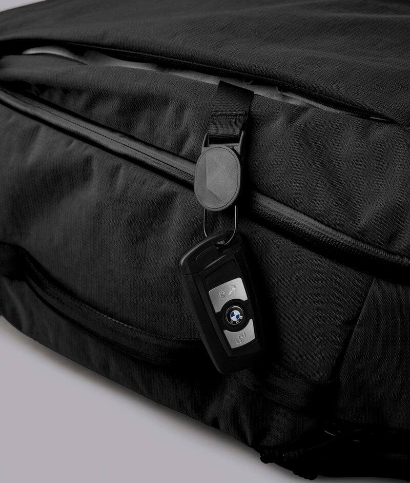 Alt View 4. ALPAKA - Traverse Backpack Laptop Backpack for Men, Backpack with Laptop Compartment (16"), Clamshell Travel Pack, Bottle Sleeve - Black Axoflux 400D Ripstop Nylon.
