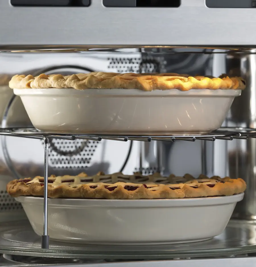 Alt View 17. GE Profile - 1.7 Cu. Ft. Convection Built-In Microwave with Sensor Cooking and Air Fry - Stainless Steel.
