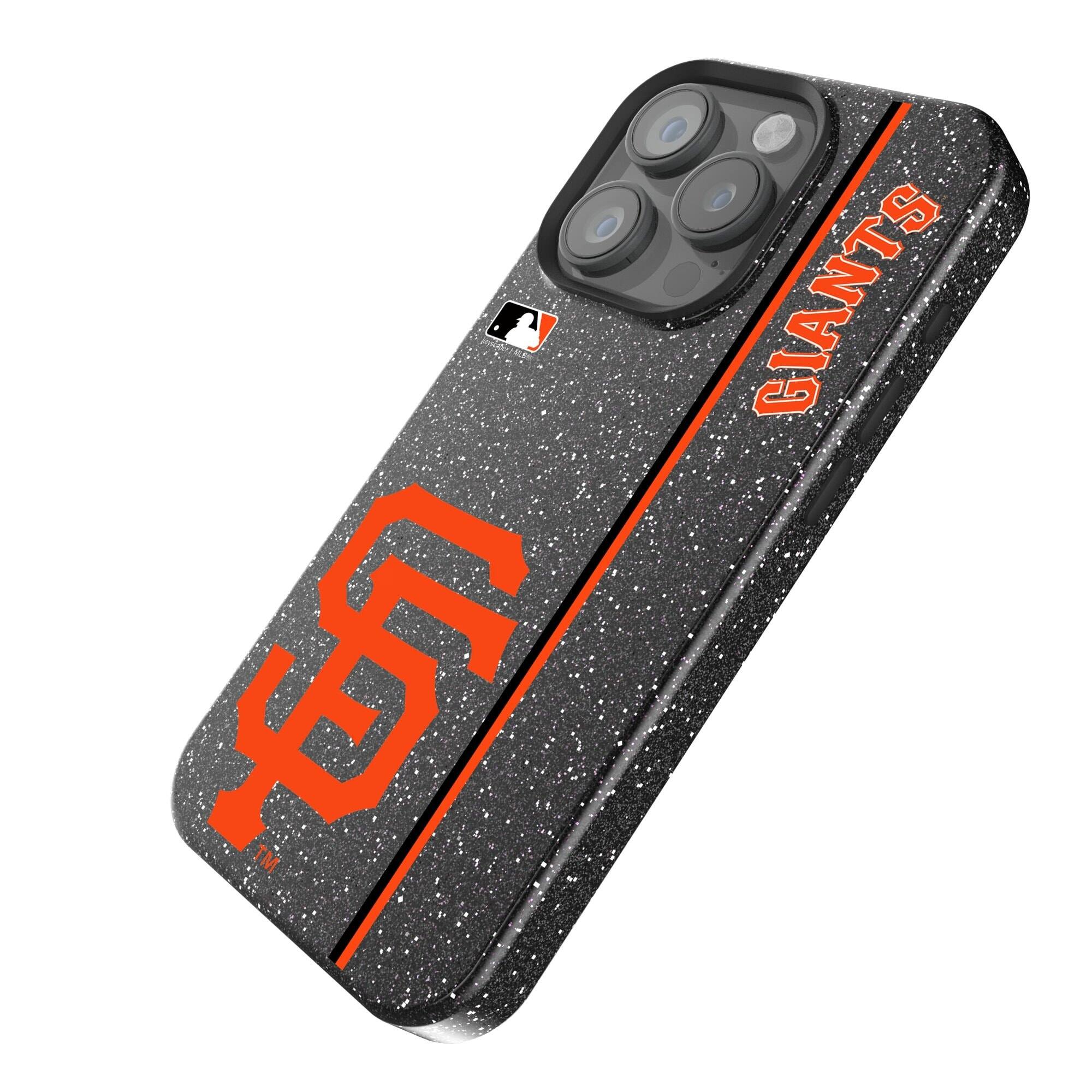 Alt View 1. Keyscaper - San Francisco Giants iPhone Bling Case - 16 Plus - Black.