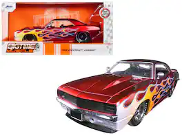 Jada - 1969 Chevrolet Camaro with Flames 1/24 - Red