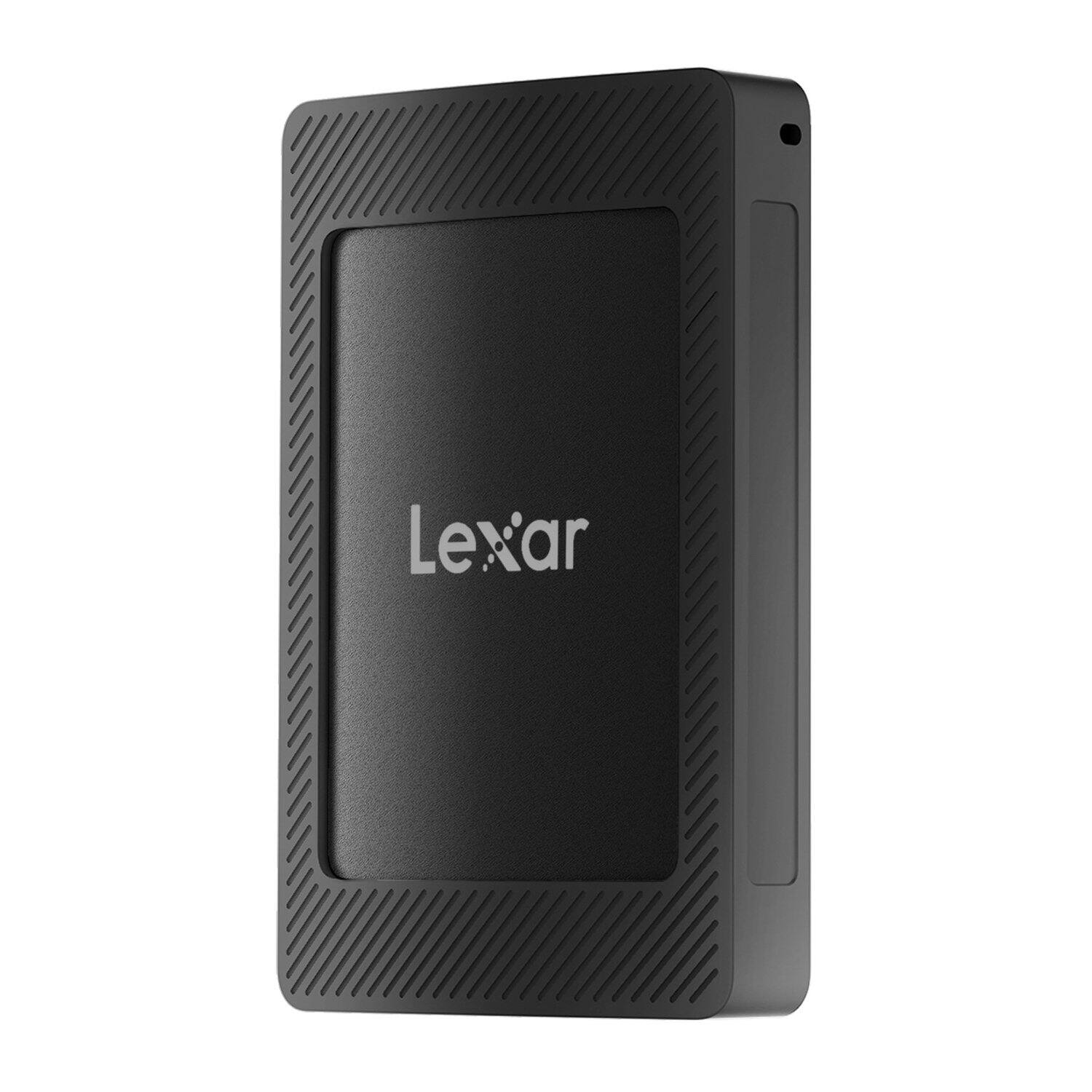 Alt View 1. Lexar - Lexar Lsl500m004t-rnbng Sl500 Portable Usb 3.2 Gen 2x2 Ssd With Magnetic Set (4 Tb) - Black.