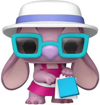 Front. Funko - FUNKO POP! Disney: Lilo & Stitch - Angel with Bags - COLLECTIBLES - Multicolor.