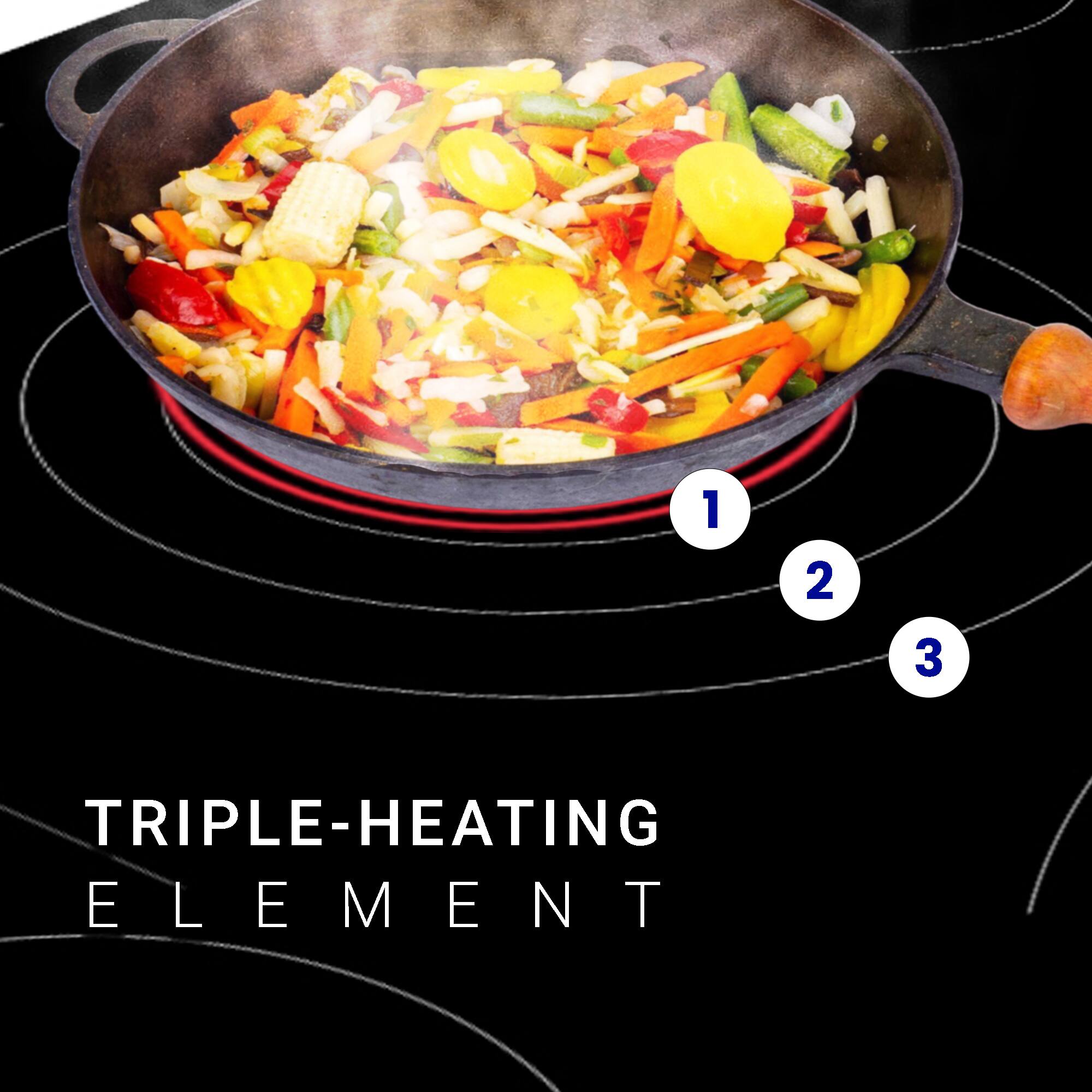 1 2 3 TRIPLE-HEATING ELEMENT