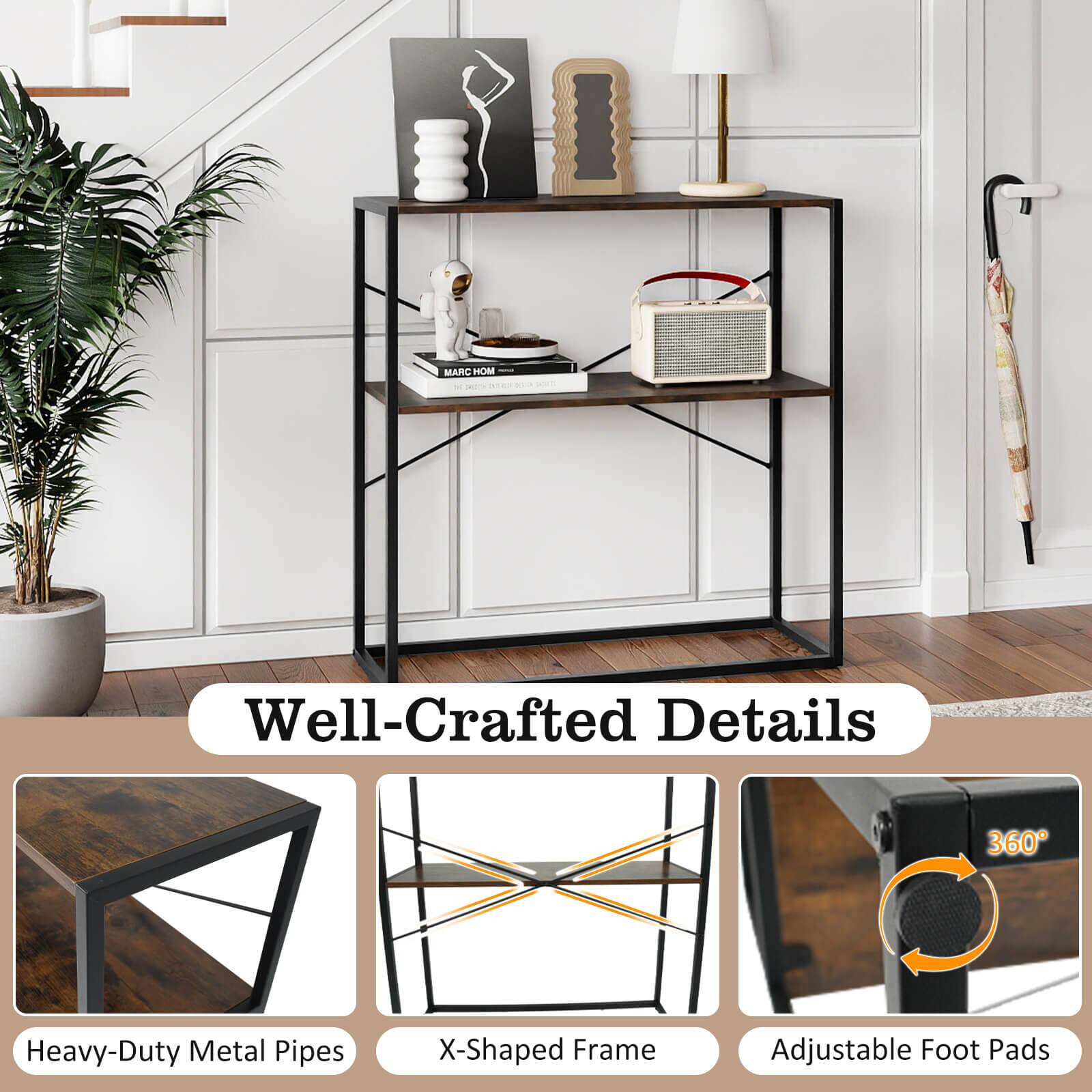 Well-Crafted Details

Heavy-Duty Metal Pipes

X-Shaped Frame

Adjustable Foot Pads

360°