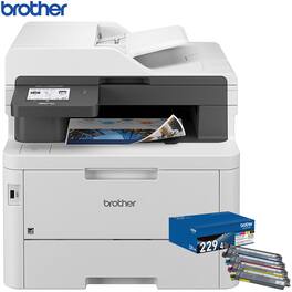 Brother - Digital Color All-in-One Laser Printer with Standard-Yield Toner 4 Pack