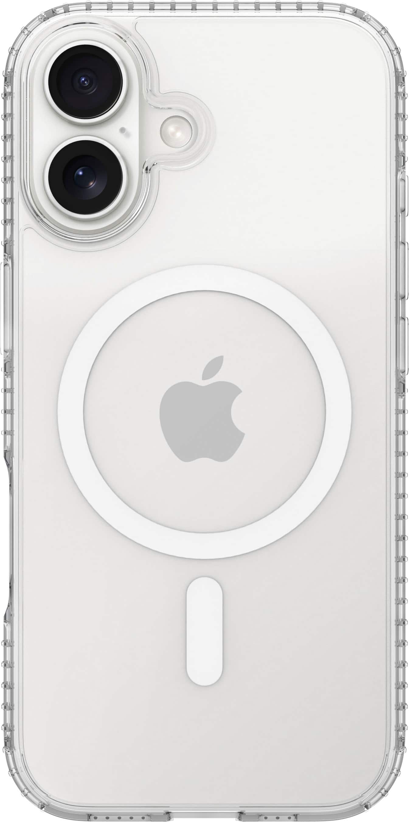 Insignia™ - Hard-Shell Case with MagSafe for Apple iPhone 17 - Clear - Front_Zoom