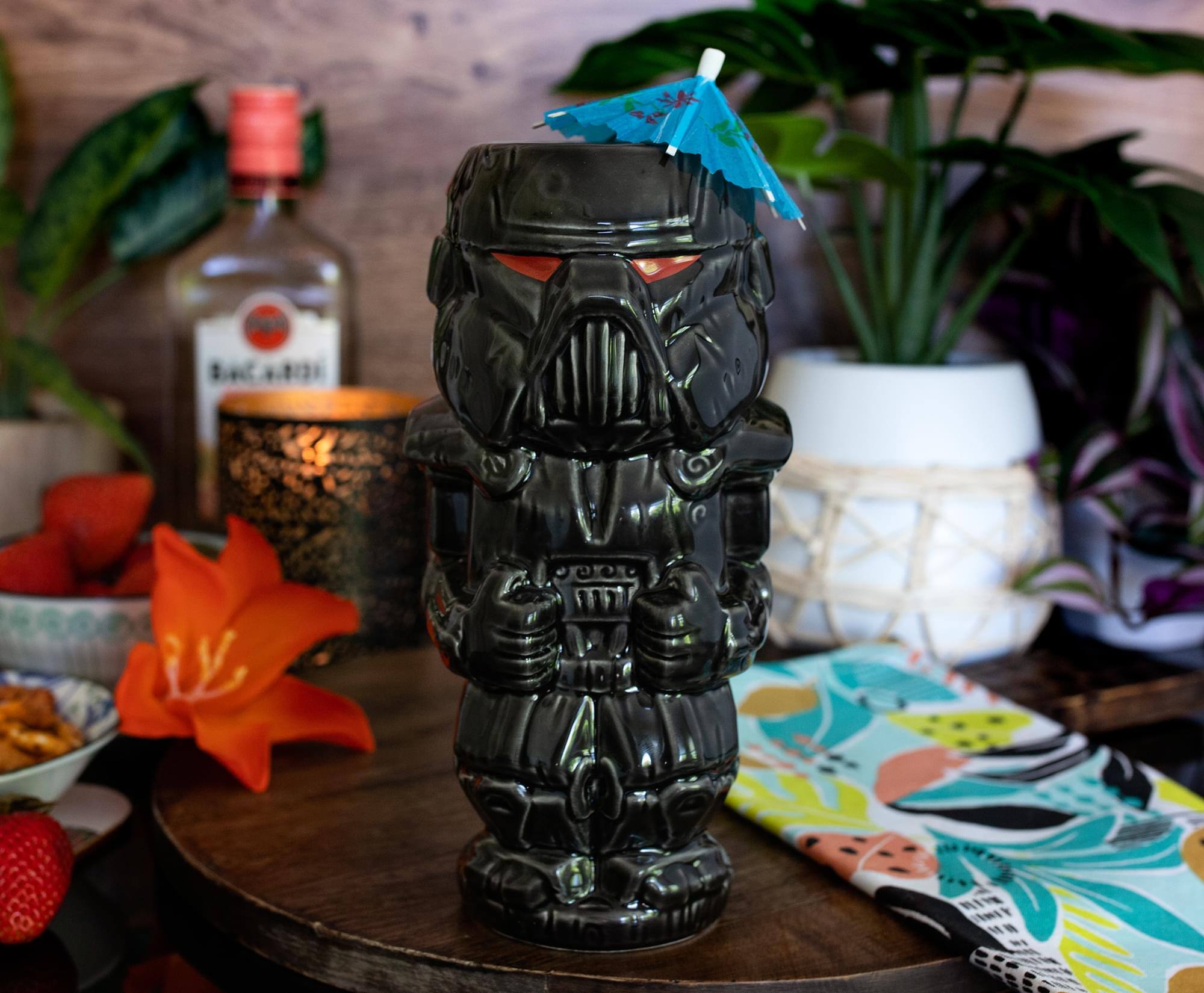 Alt View 1. Star Wars - Geeki Tikis Star Wars: The Mandalorian Dark Trooper Ceramic Mug | Holds 18 Ounce - Black.