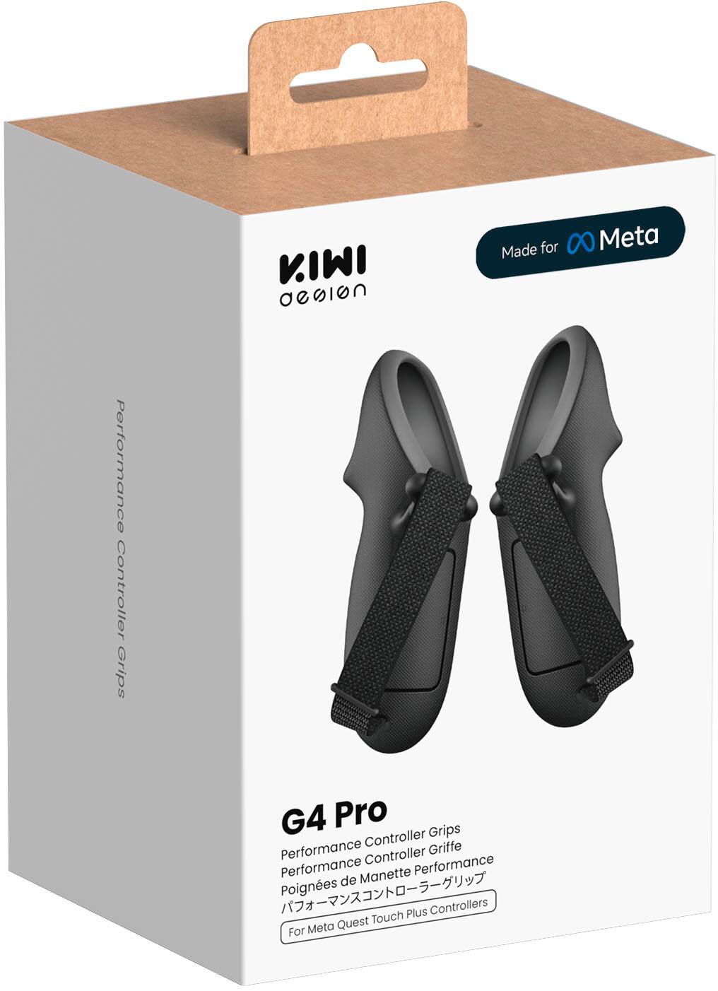 The text on the image reads: "KIWI desion Made for 0 Meta Performance Controller Grips G4 Pro Controller Grips Performance Controller Griffe Performance Manette Performance de Poignes Plus Controllers Quest Touch For Meta."