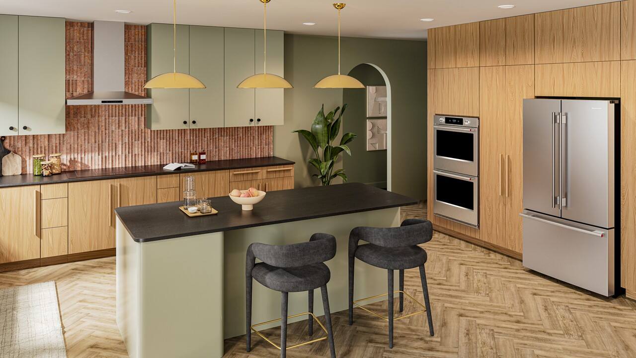 Alt View 13. KitchenAid - 30" Smart Built-In Double Electric Wall Oven with Intelligent Cooking Camera - PrintShield Stainless.