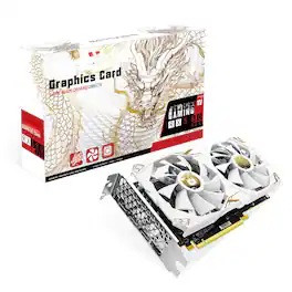 Dazzling Pops - RX 580 Graphics Card 2048SP GDDR5 Graphics Card for Gaming PC PCIE 3.0 Twin Freeze Fans Computer Video