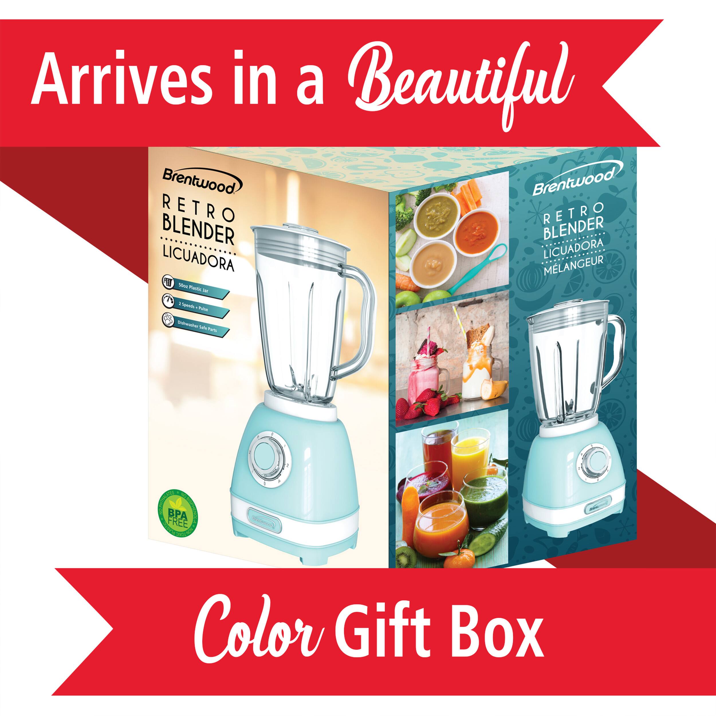Arrives in a Beautiful Color Gift Box: Brentwood Retro Blender Licuadora Melangeur U - maa - L - -  ngs na st Pm PA FREE